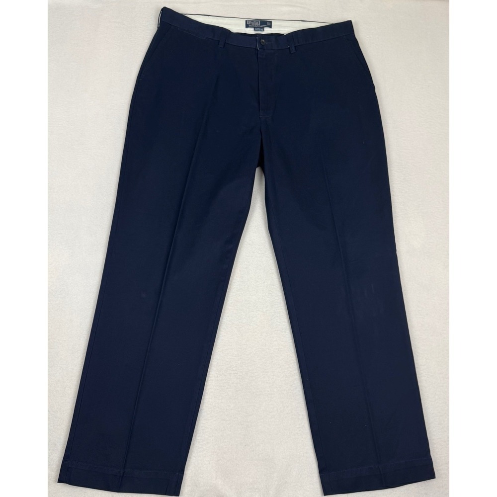Polo Ralph Lauren Prospect Pant Mens 38x30 Navy Blue Cotton Chino Straight Leg